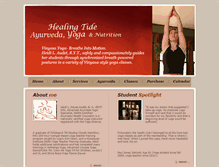 Tablet Screenshot of healingtideyoga.com